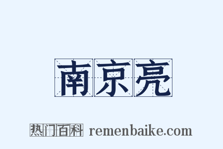 南京亮是什么意思的图片